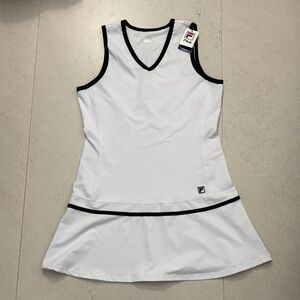 Fila White Dress with Black Accents